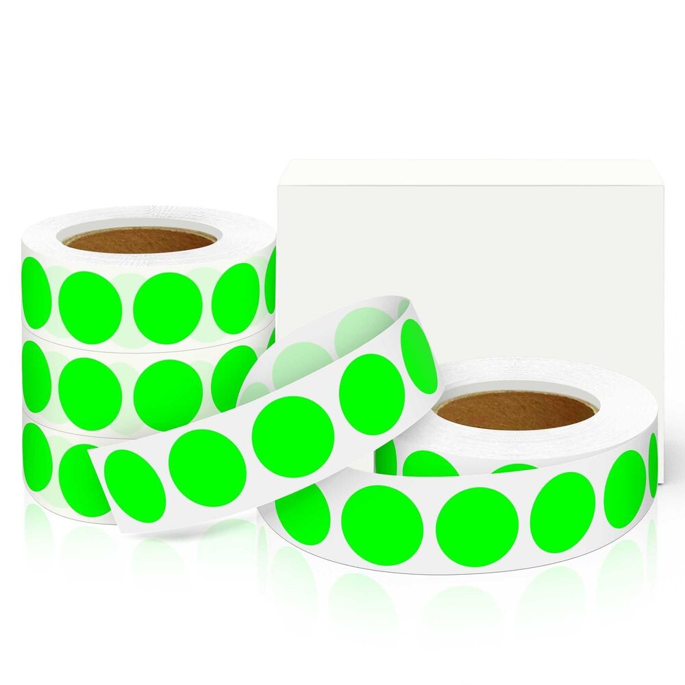 2378 0.75 Inch 4 Rolls of 4000 Colorful Dots Sealing Stickers,Round